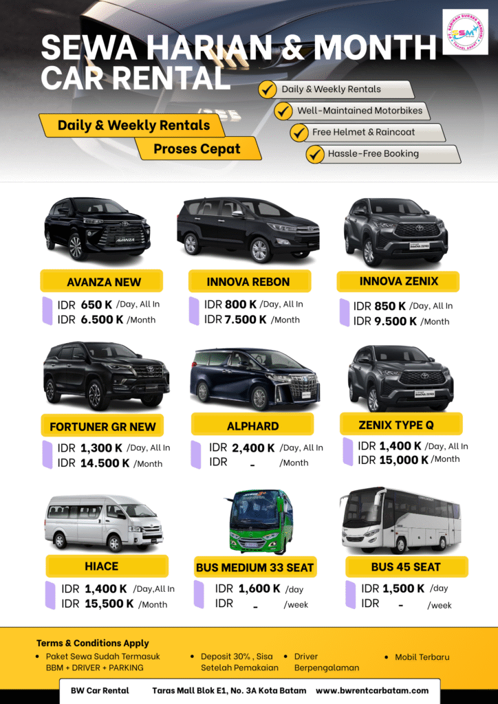 Sewa Mobil Bulanan Batam - Rental Mobil Bulanan Di Batam - Sewa Mobil Batam Bulanan – Sewa Mobil Batam