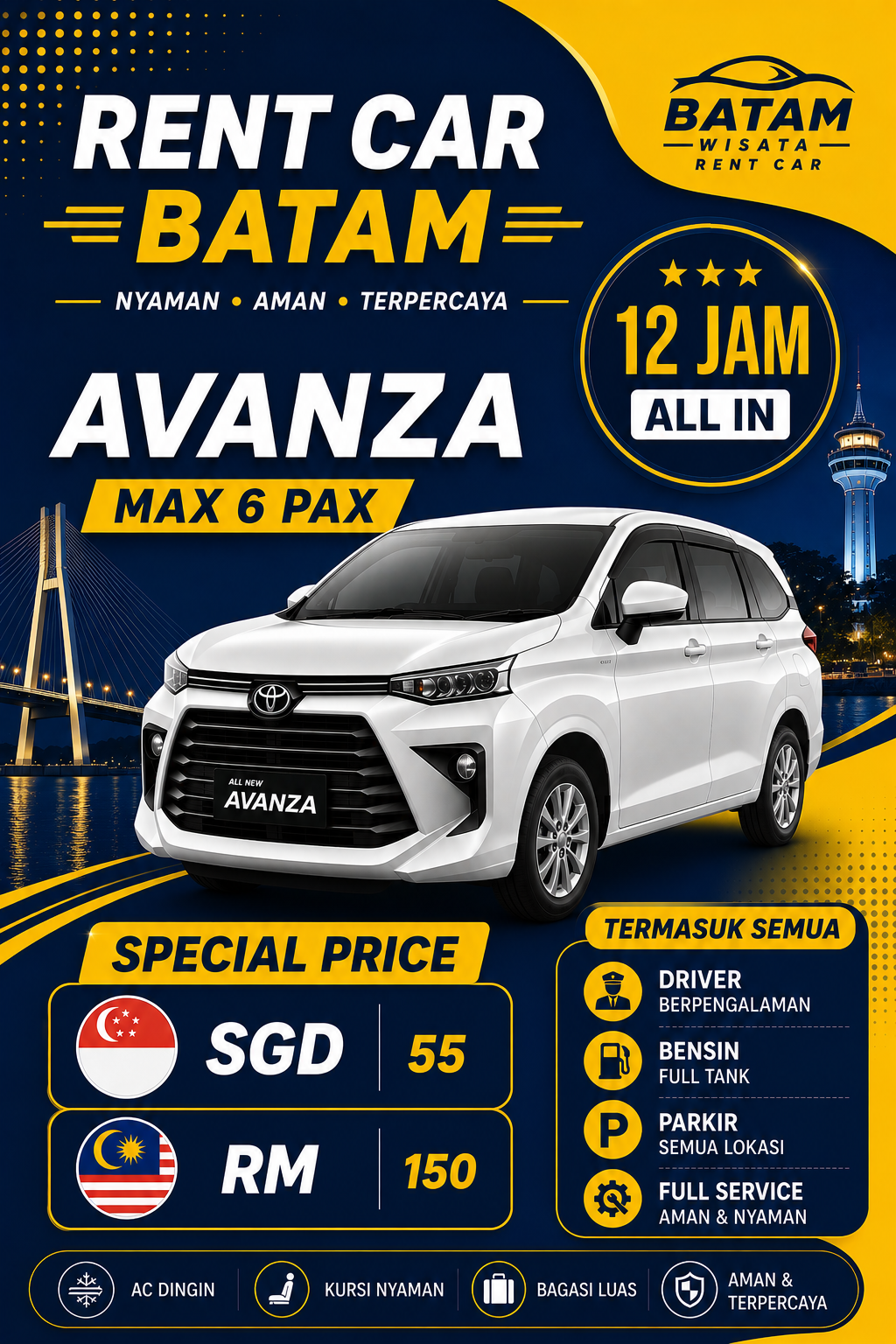 rent cars batam - batam rent car